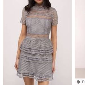 NWT Tiered Dress in Gray